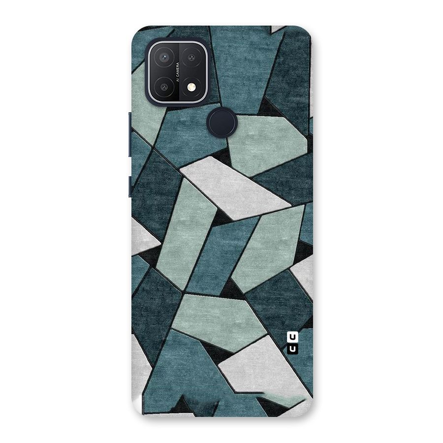 Concrete Green Abstract Back Case for Oppo A15