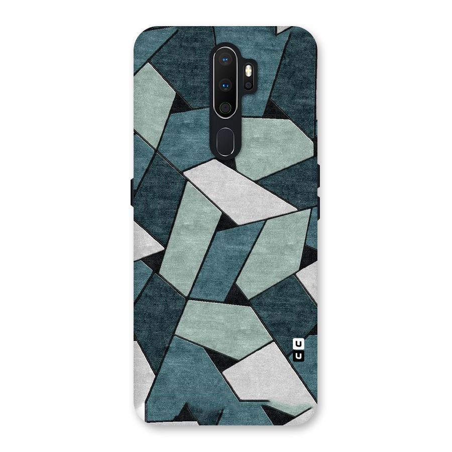 Concrete Green Abstract Back Case for Oppo A5 (2020)