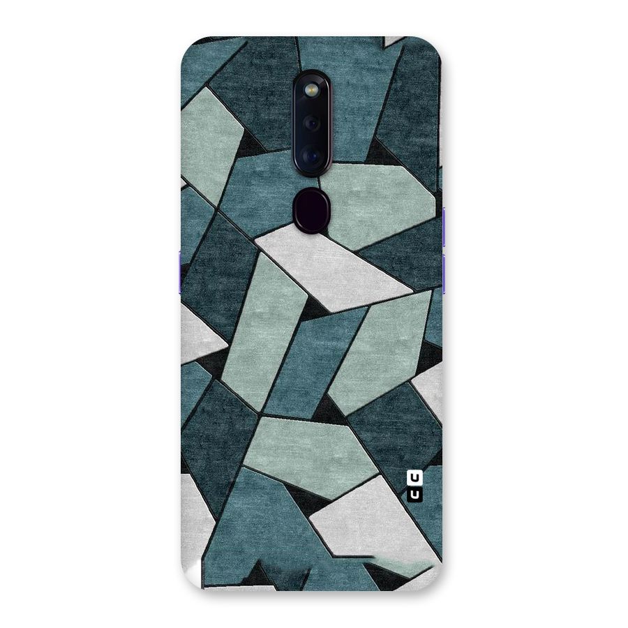 Concrete Green Abstract Back Case for Oppo F11 Pro
