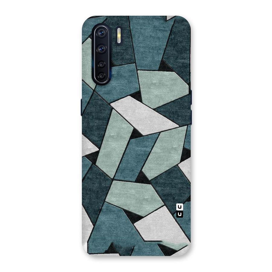 Concrete Green Abstract Back Case for Oppo F15