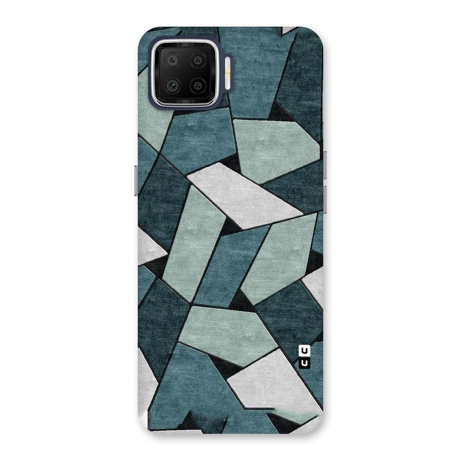 Concrete Green Abstract Back Case for Oppo F17