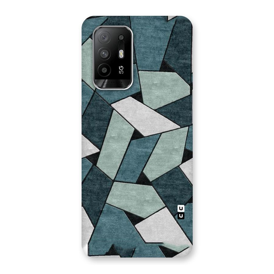 Concrete Green Abstract Back Case for Oppo F19 Pro Plus 5G