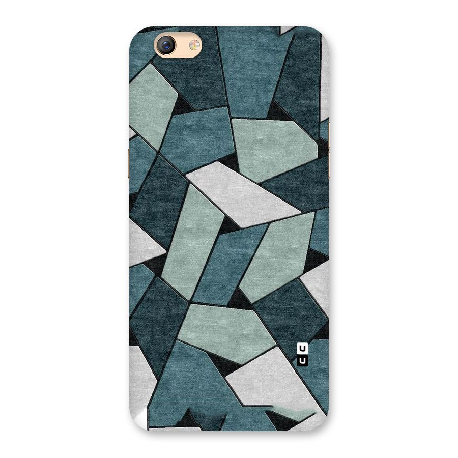 Concrete Green Abstract Back Case for Oppo F3 Plus