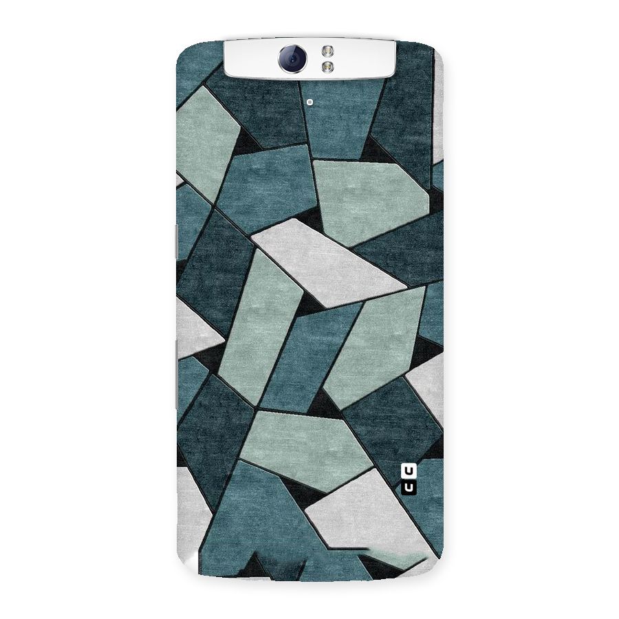 Concrete Green Abstract Back Case for Oppo N1