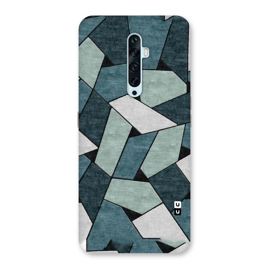 Concrete Green Abstract Back Case for Oppo Reno2 F