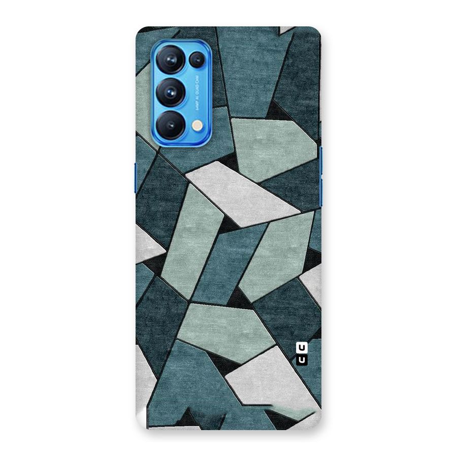 Concrete Green Abstract Back Case for Oppo Reno5 Pro 5G