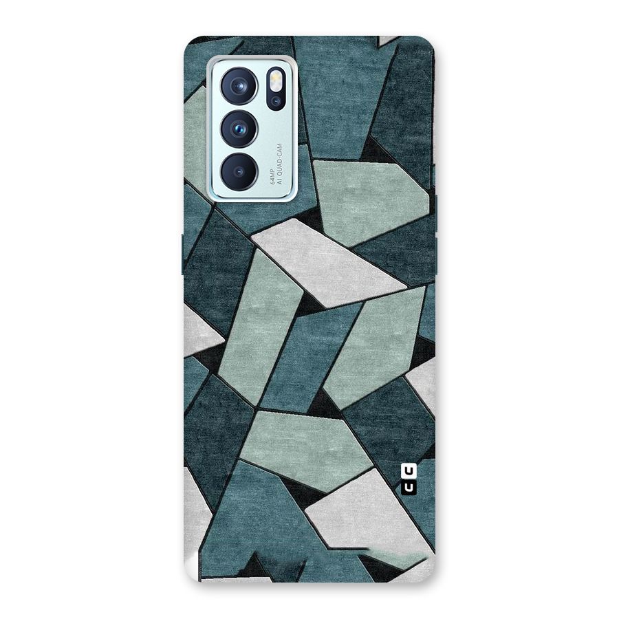 Concrete Green Abstract Back Case for Oppo Reno6 Pro 5G