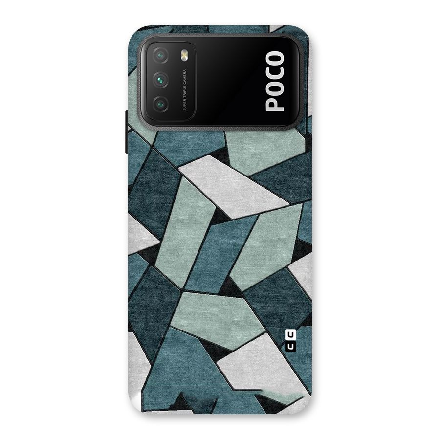 Concrete Green Abstract Back Case for Poco M3