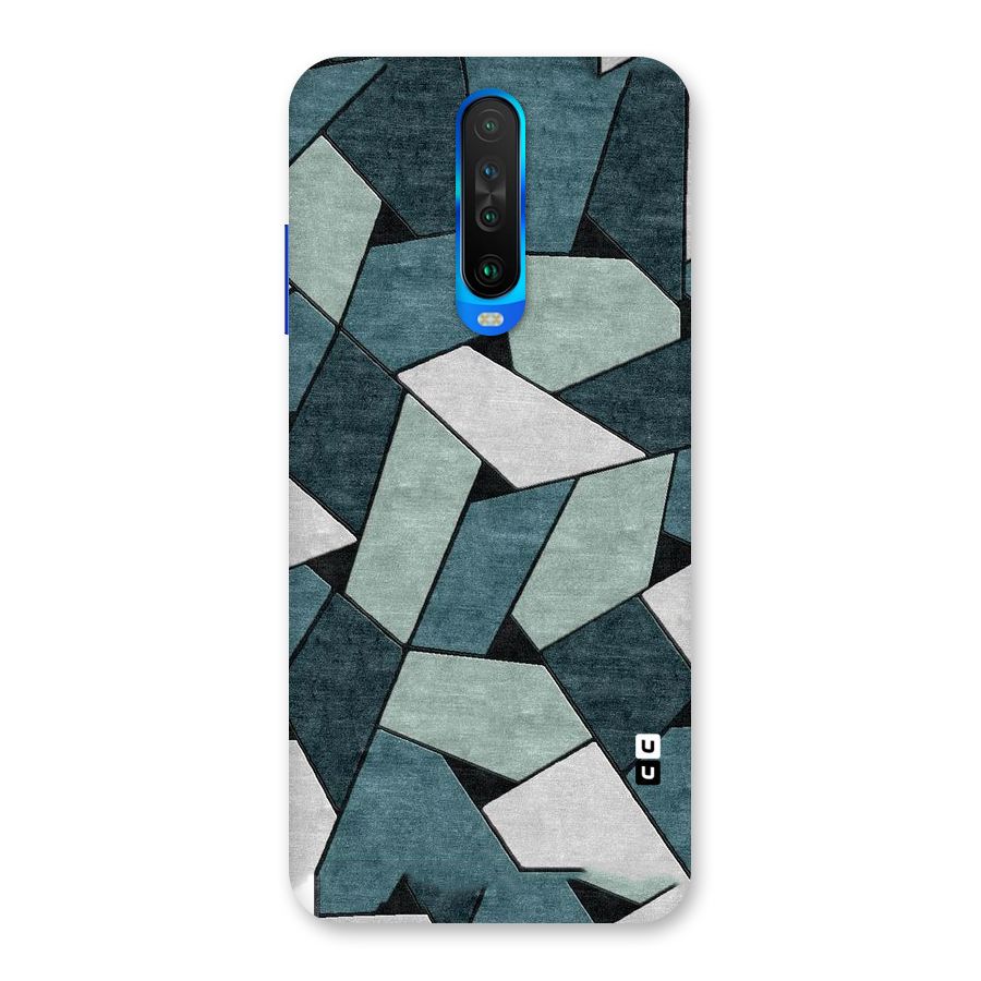 Concrete Green Abstract Back Case for Poco X2
