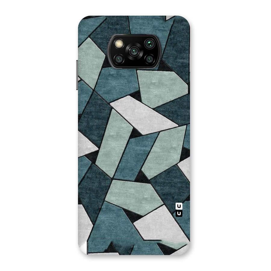 Concrete Green Abstract Back Case for Poco X3