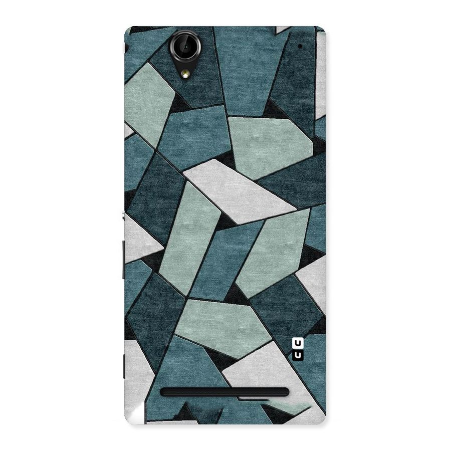 Concrete Green Abstract Back Case for Sony Xperia T2