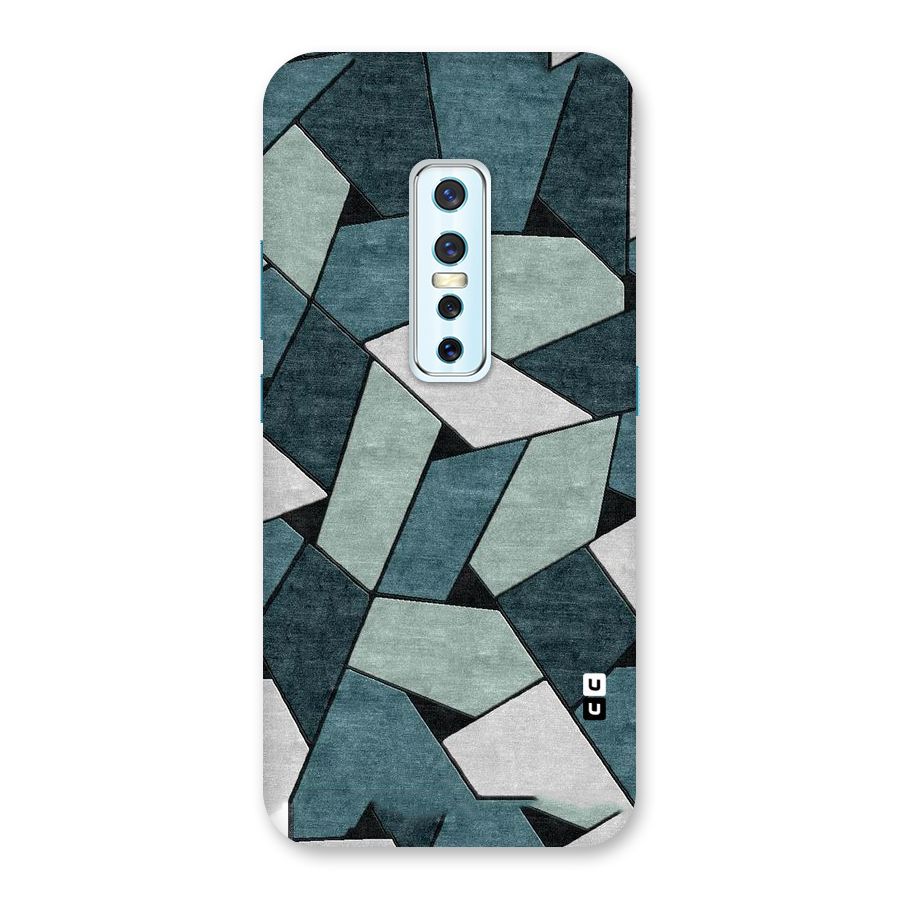 Concrete Green Abstract Back Case for Vivo V17 Pro
