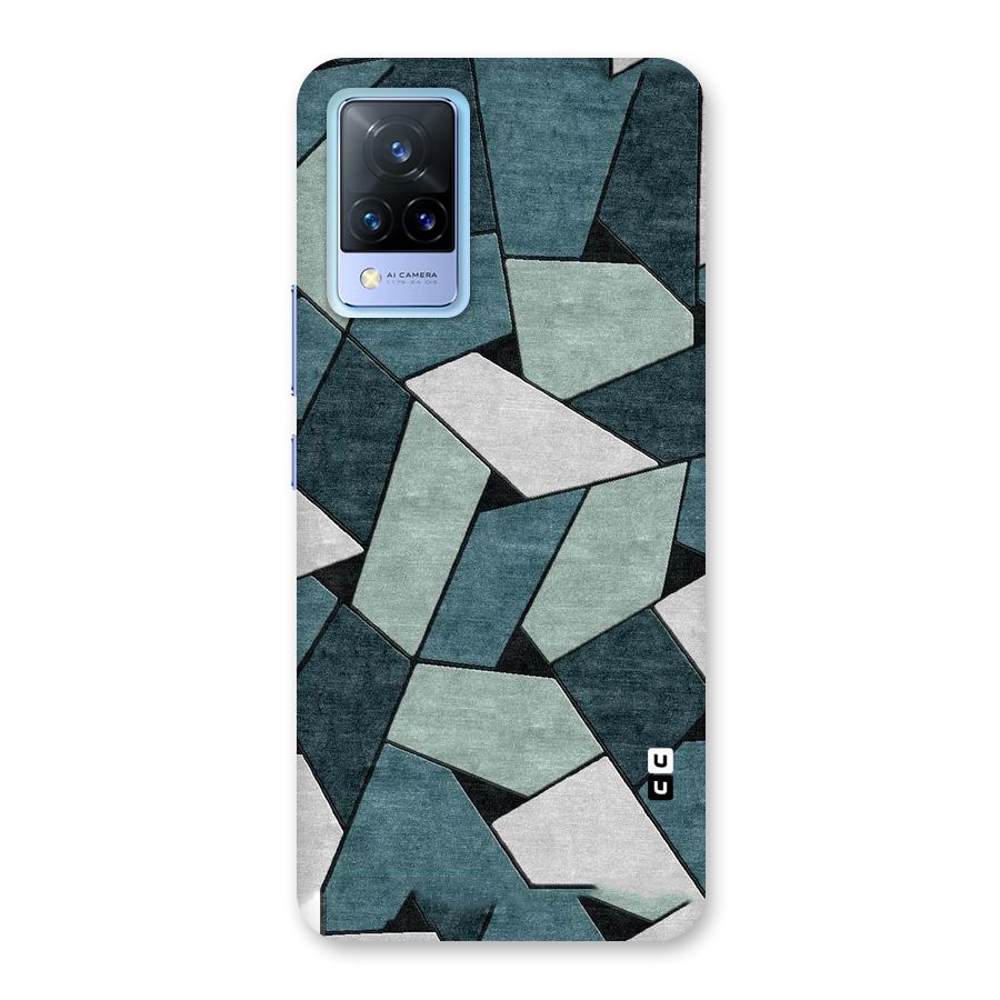 Concrete Green Abstract Back Case for Vivo V21 5G