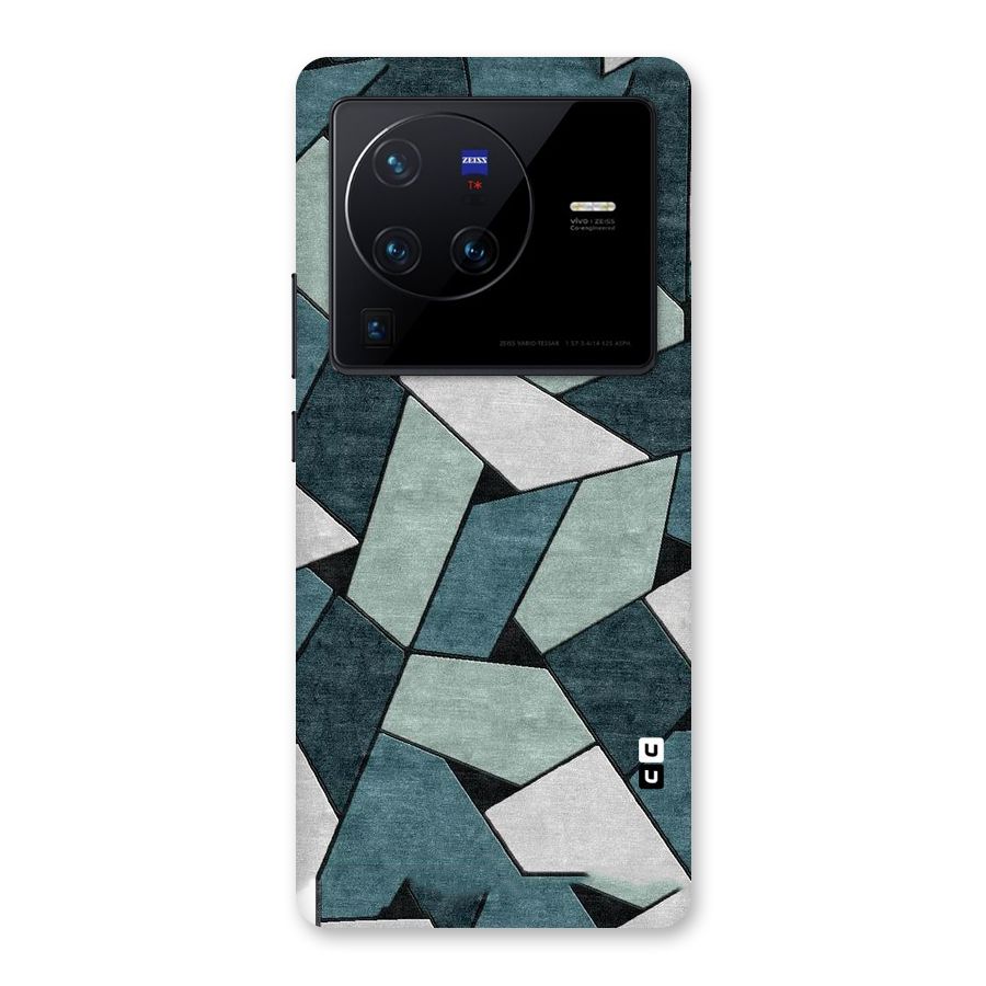 Concrete Green Abstract Back Case for Vivo X80 Pro