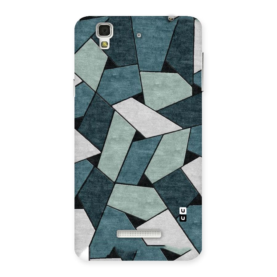 Concrete Green Abstract Back Case for YU Yureka Plus