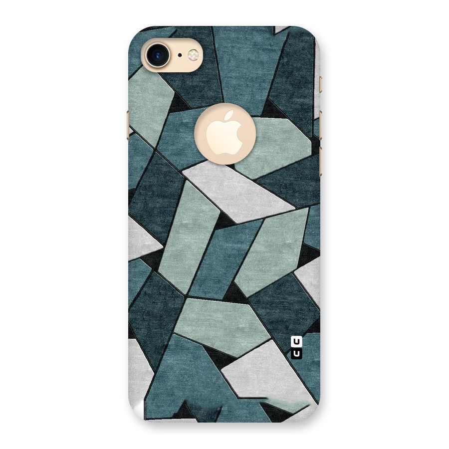 Concrete Green Abstract Back Case for iPhone 7 Logo Cut