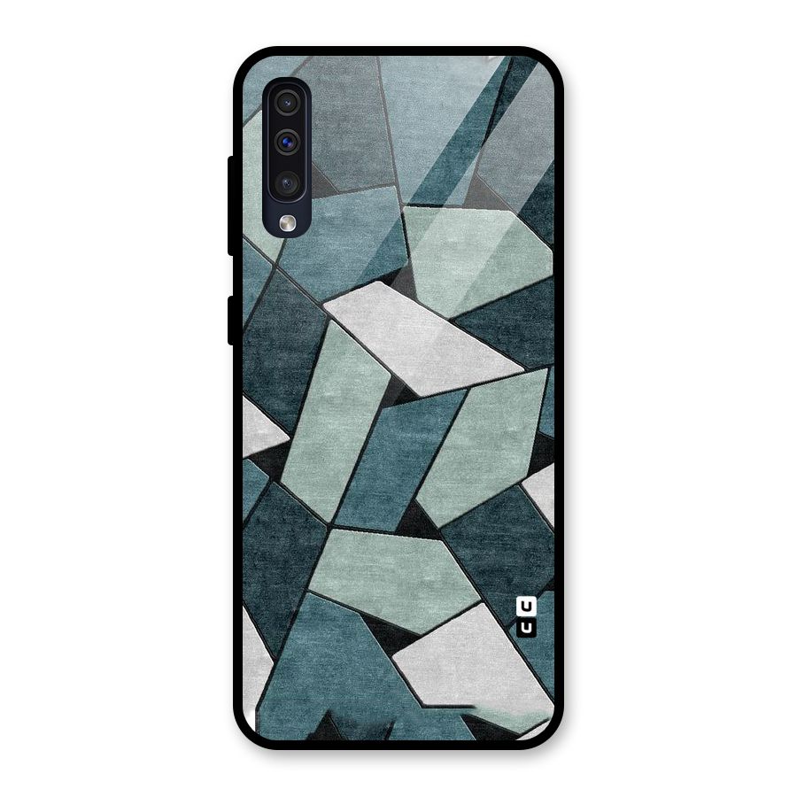 Concrete Green Abstract Glass Back Case for Galaxy A30s