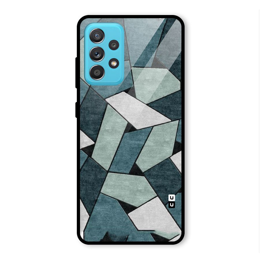 Concrete Green Abstract Glass Back Case for Galaxy A52s 5G