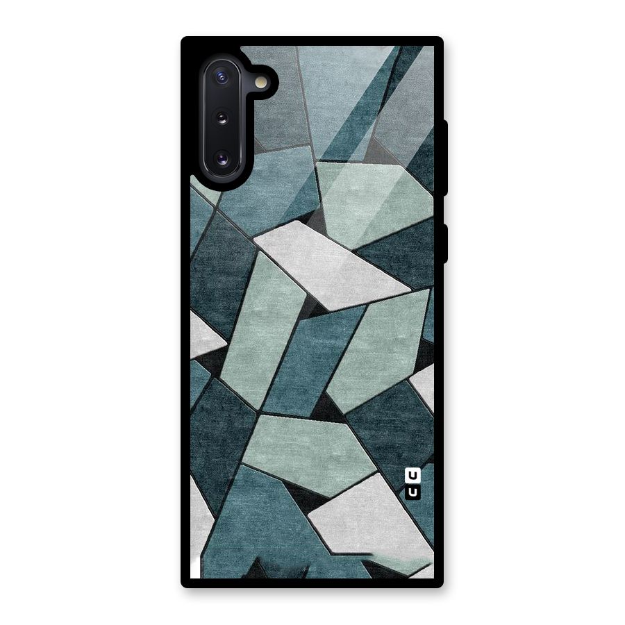 Concrete Green Abstract Glass Back Case for Galaxy Note 10