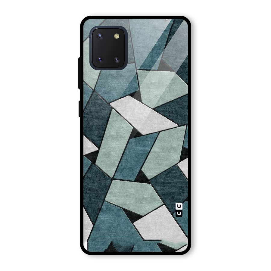 Concrete Green Abstract Glass Back Case for Galaxy Note 10 Lite