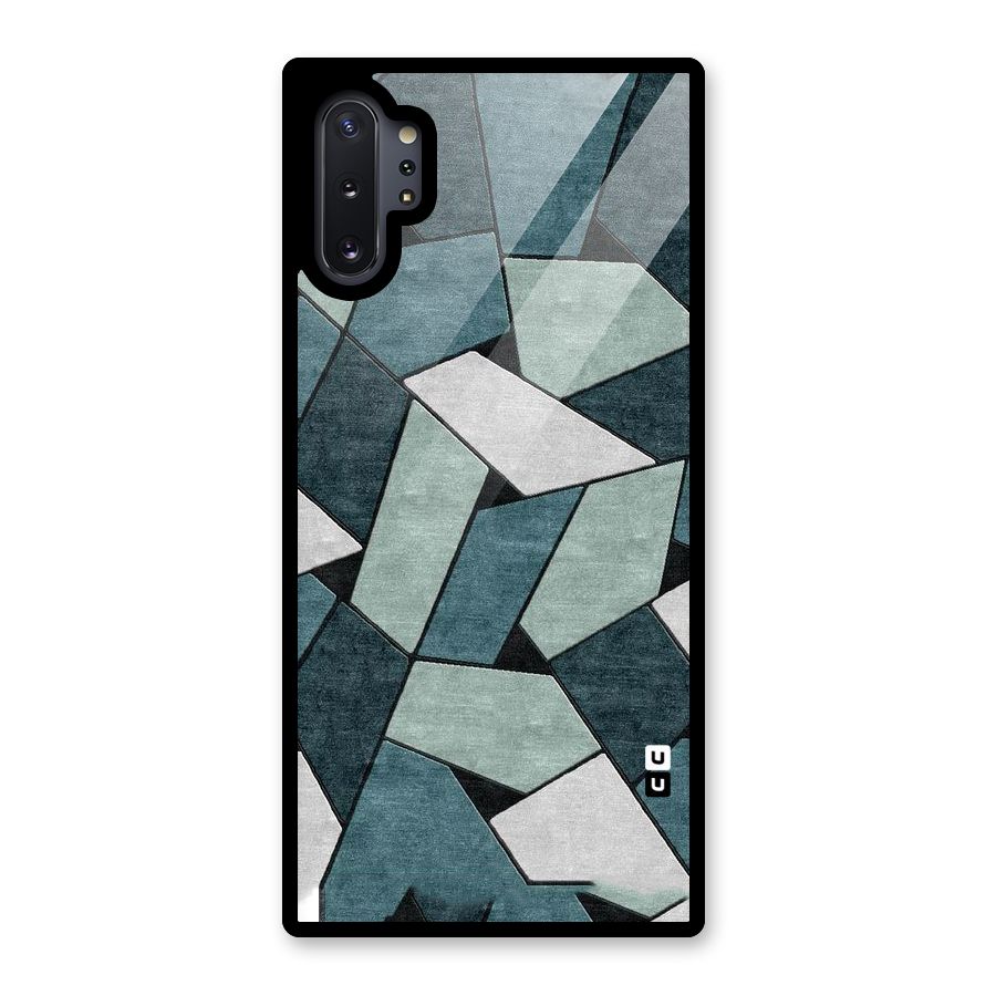 Concrete Green Abstract Glass Back Case for Galaxy Note 10 Plus