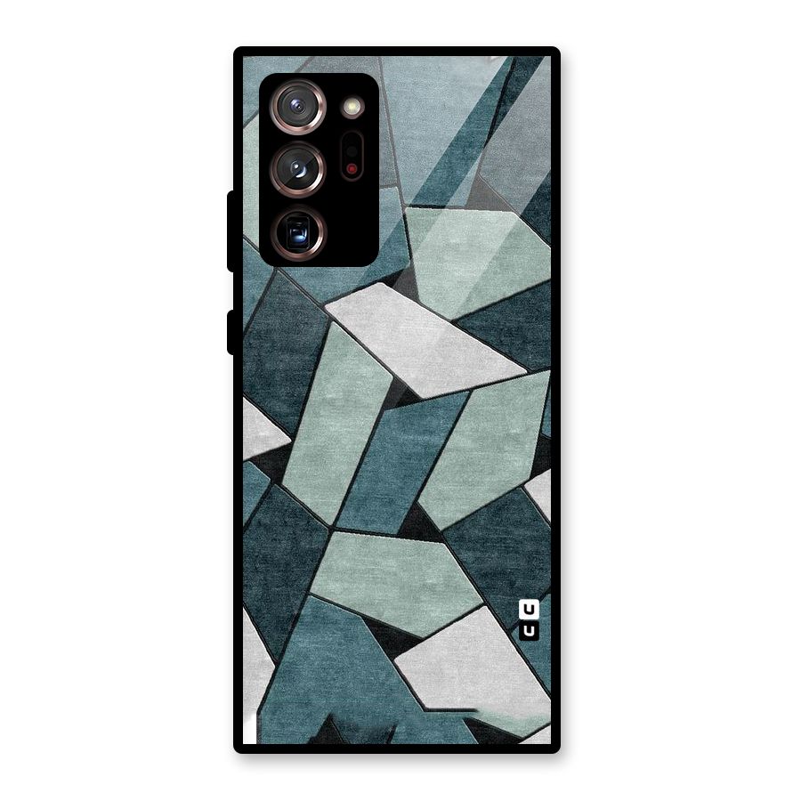 Concrete Green Abstract Glass Back Case for Galaxy Note 20 Ultra