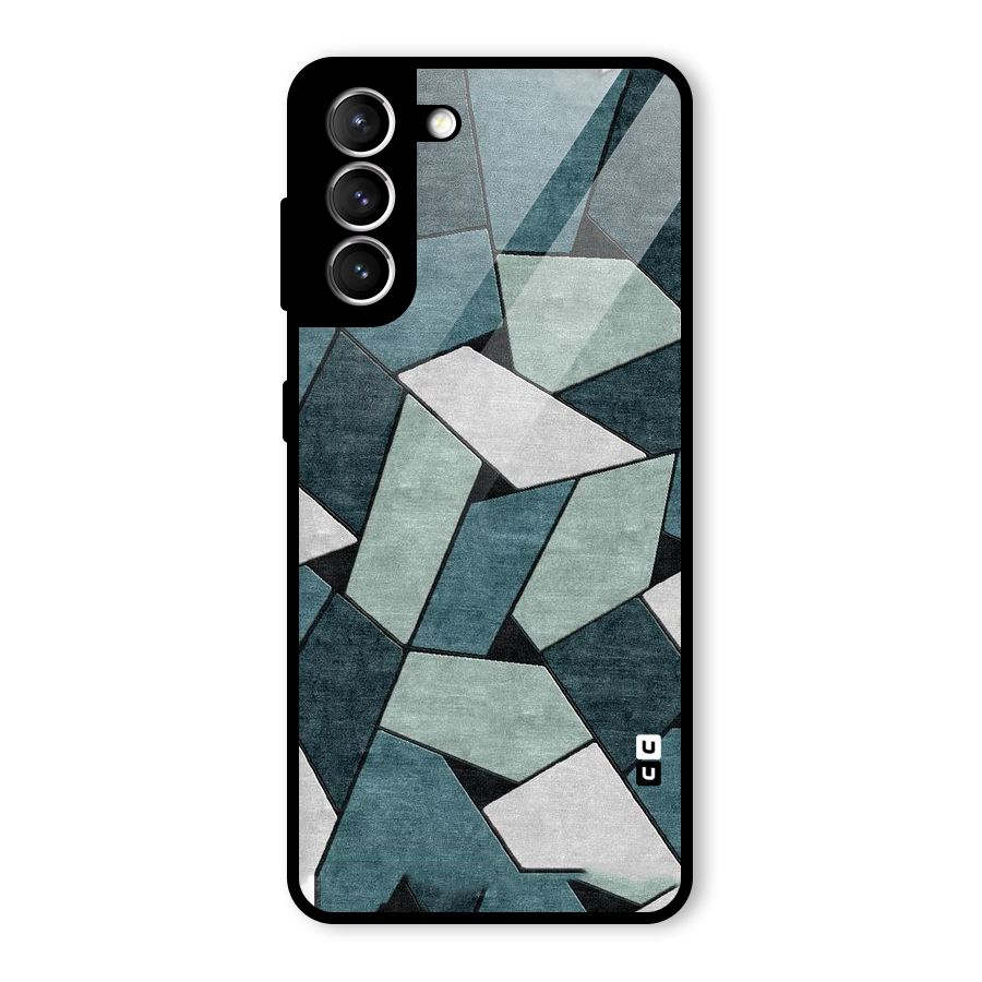 Concrete Green Abstract Glass Back Case for Galaxy S21 5G