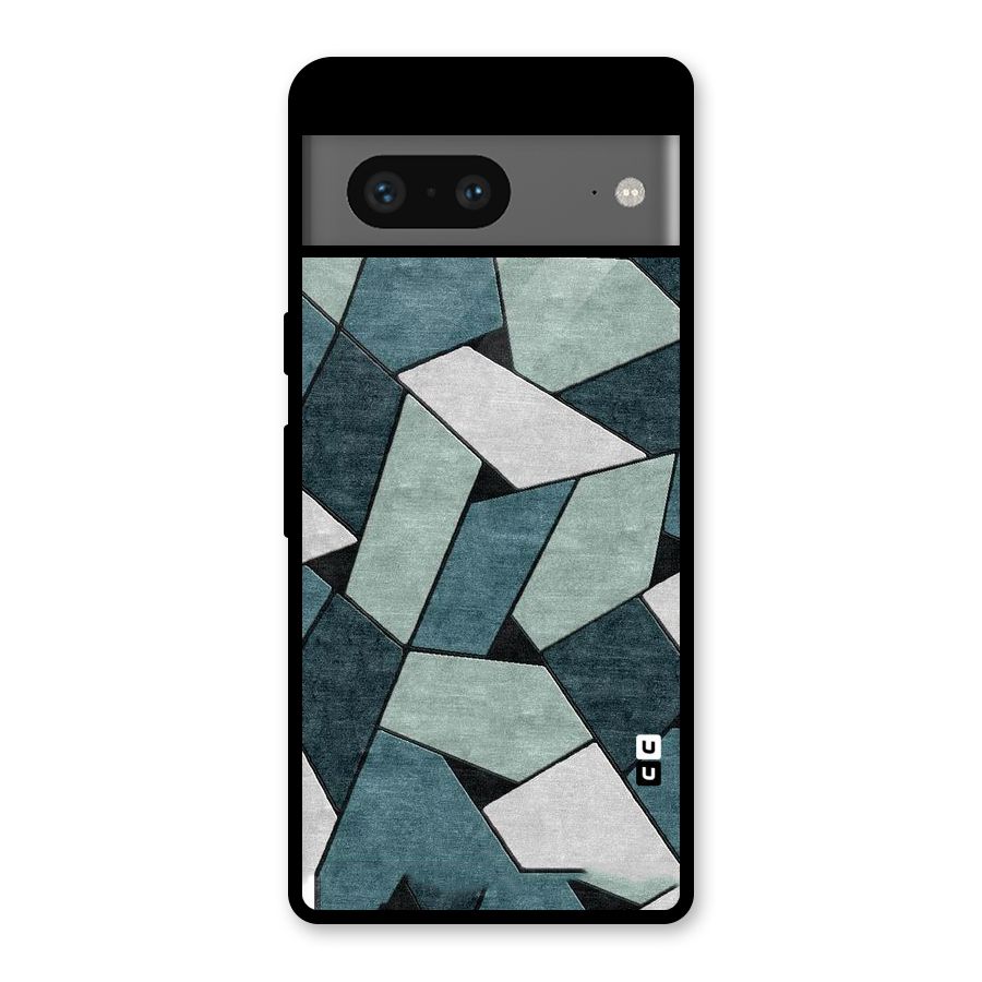 Concrete Green Abstract Glass Back Case for Google Pixel 7