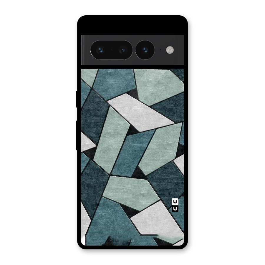 Concrete Green Abstract Glass Back Case for Google Pixel 7 Pro