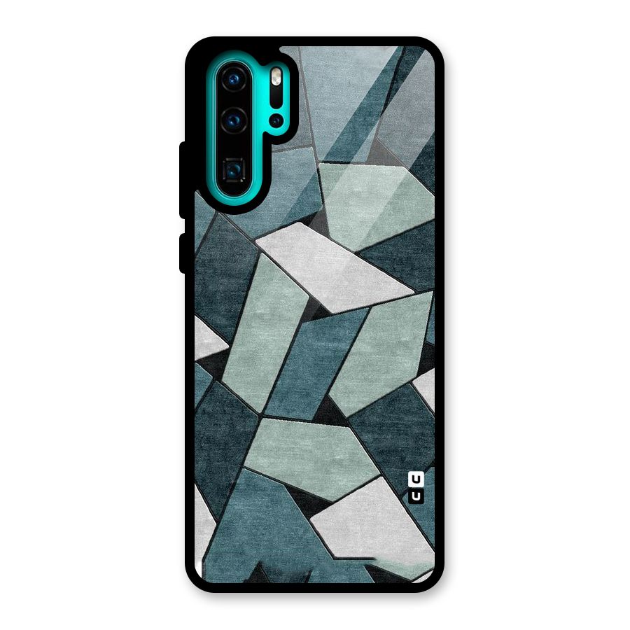 Concrete Green Abstract Glass Back Case for Huawei P30 Pro