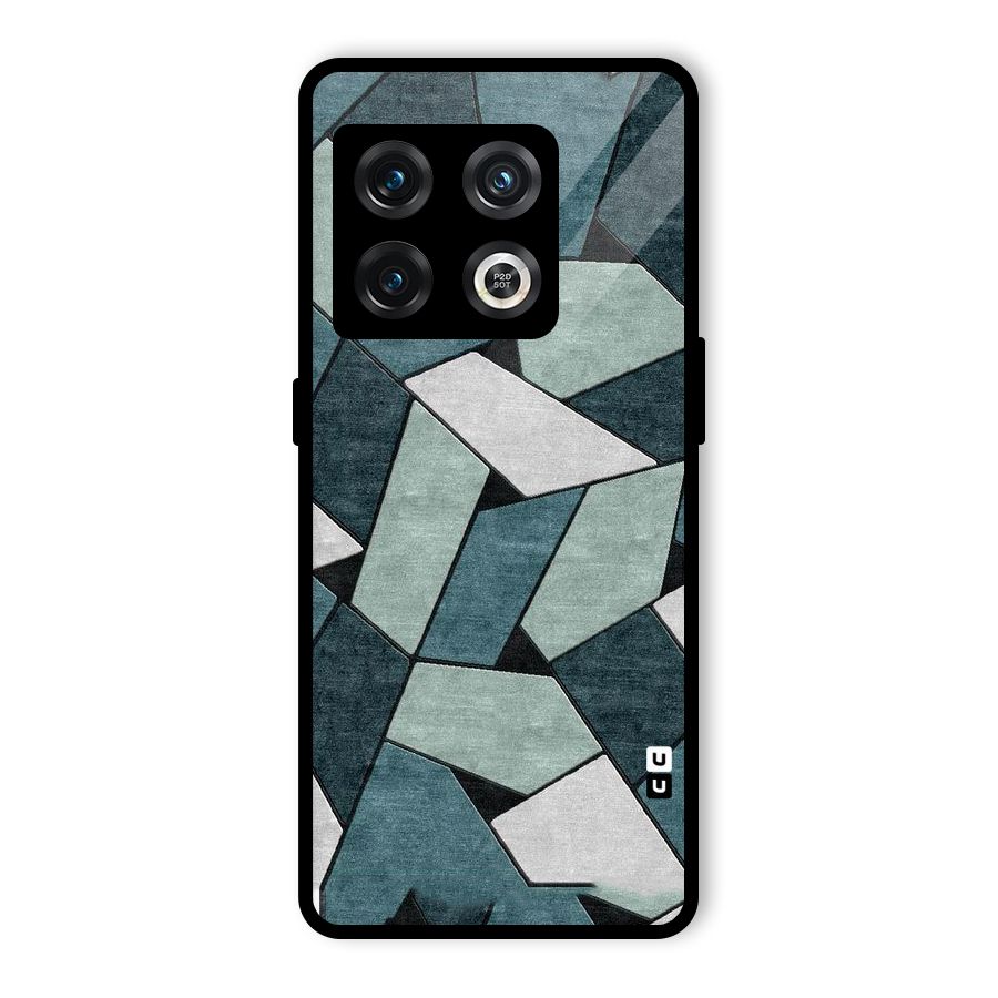 Concrete Green Abstract Glass Back Case for OnePlus 10 Pro 5G