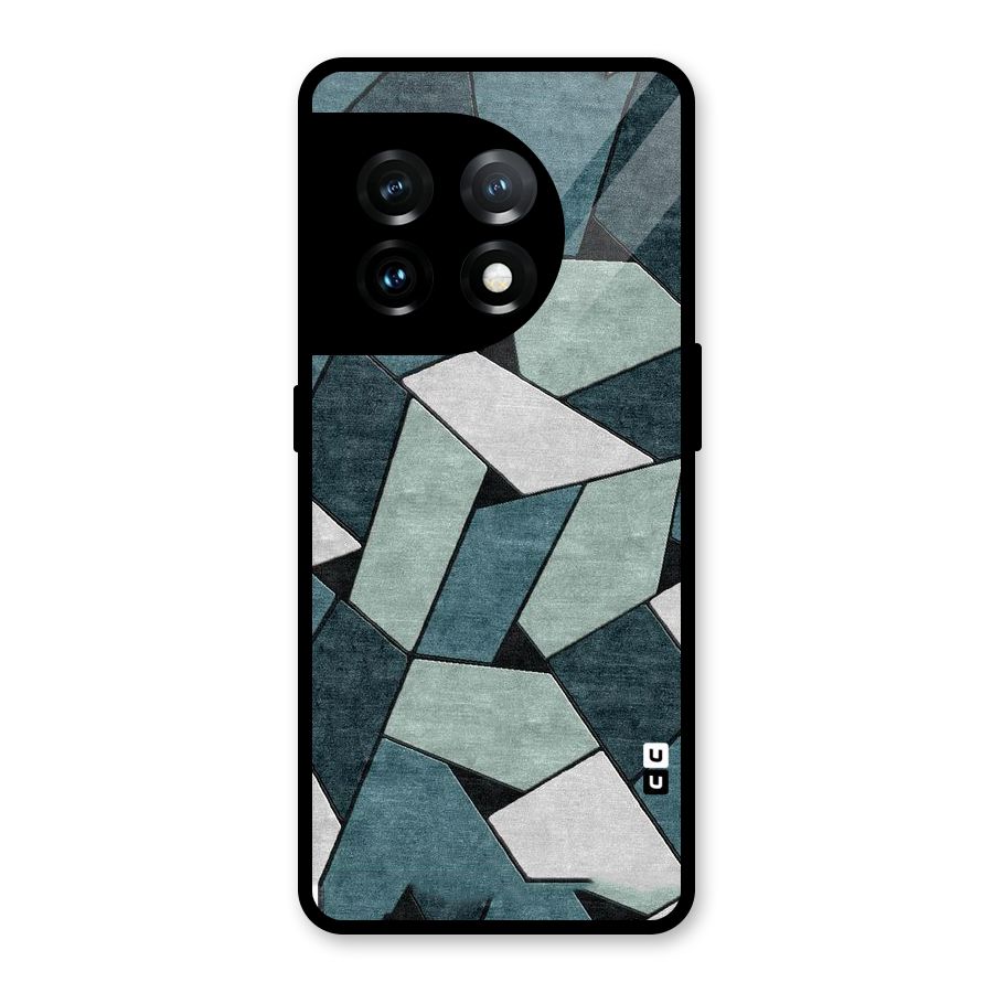 Concrete Green Abstract Glass Back Case for OnePlus 11