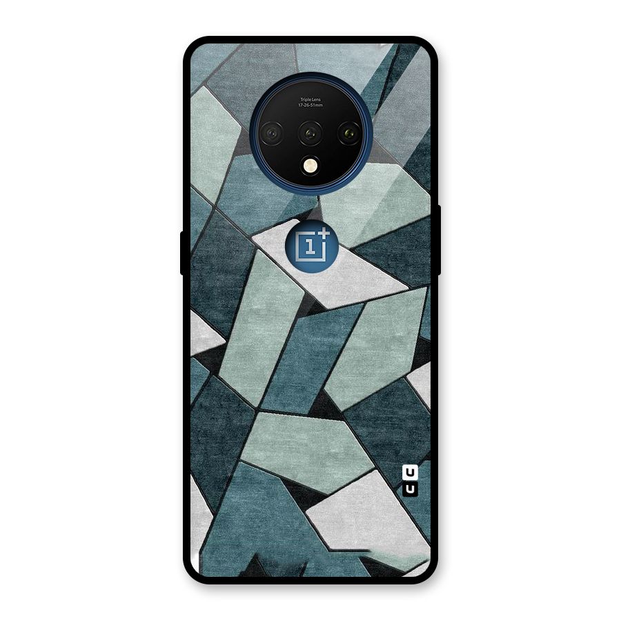 Concrete Green Abstract Glass Back Case for OnePlus 7T