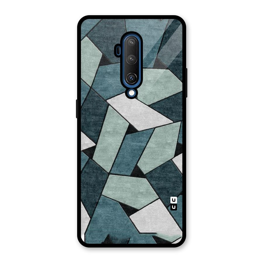 Concrete Green Abstract Glass Back Case for OnePlus 7T Pro