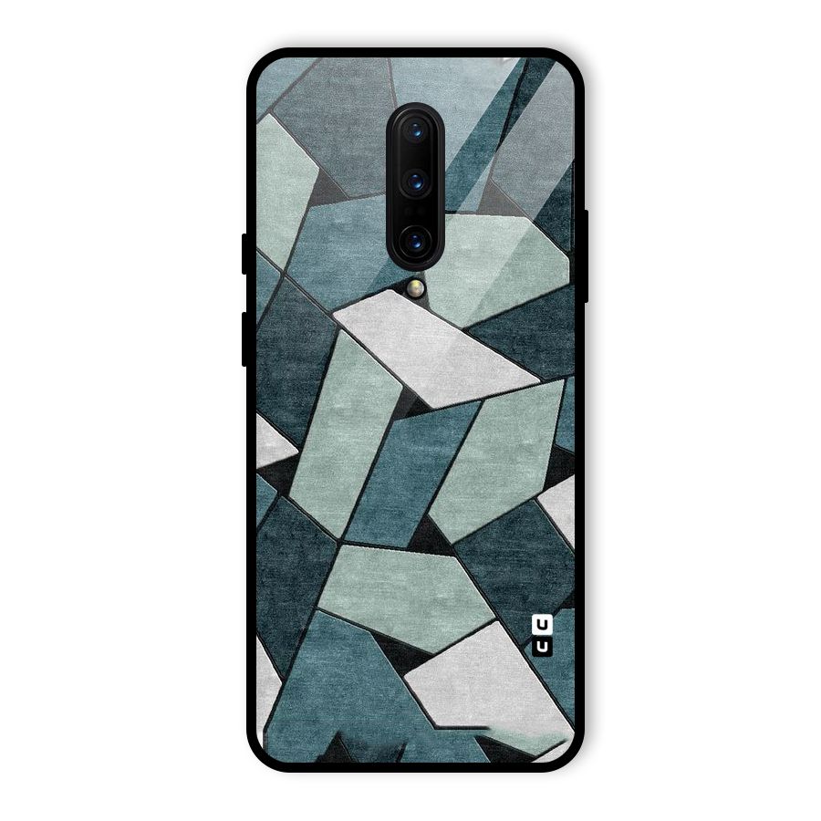 Concrete Green Abstract Glass Back Case for OnePlus 7 Pro