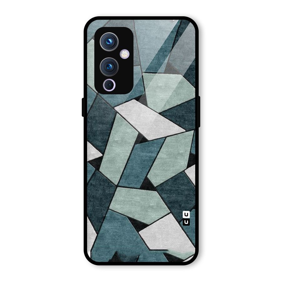 Concrete Green Abstract Glass Back Case for OnePlus 9