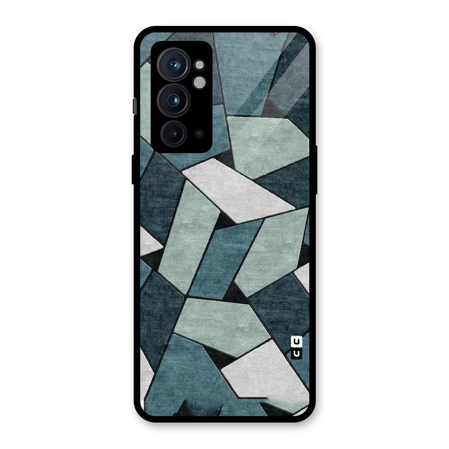 Concrete Green Abstract Glass Back Case for OnePlus 9RT 5G