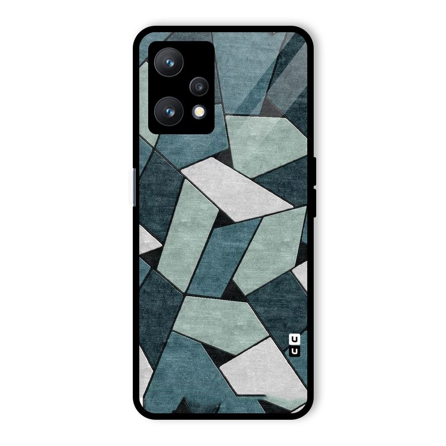 Concrete Green Abstract Glass Back Case for Realme 9 Pro 5G