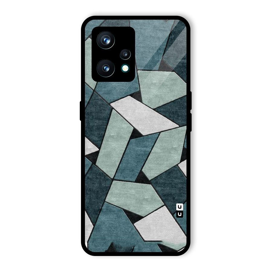 Concrete Green Abstract Glass Back Case for Realme 9 Pro Plus 5G