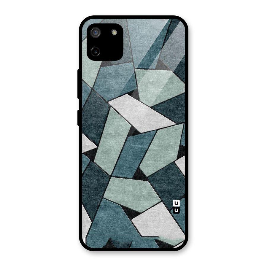 Concrete Green Abstract Glass Back Case for Realme C11