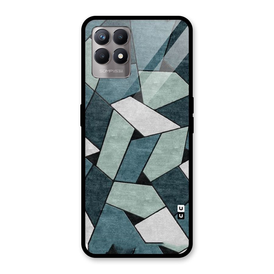 Concrete Green Abstract Glass Back Case for Realme Narzo 50