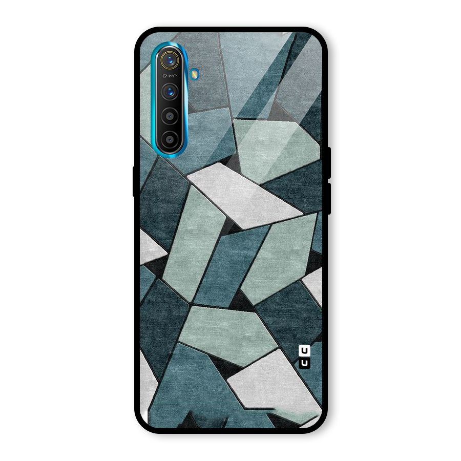 Concrete Green Abstract Glass Back Case for Realme X2