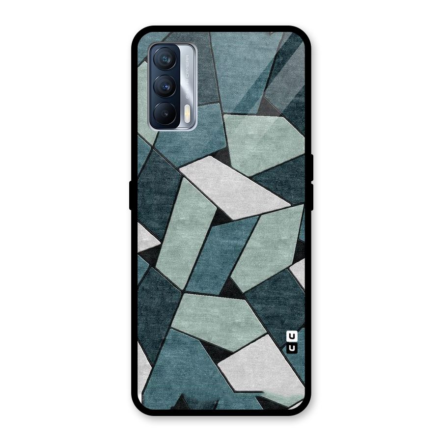 Concrete Green Abstract Glass Back Case for Realme X7