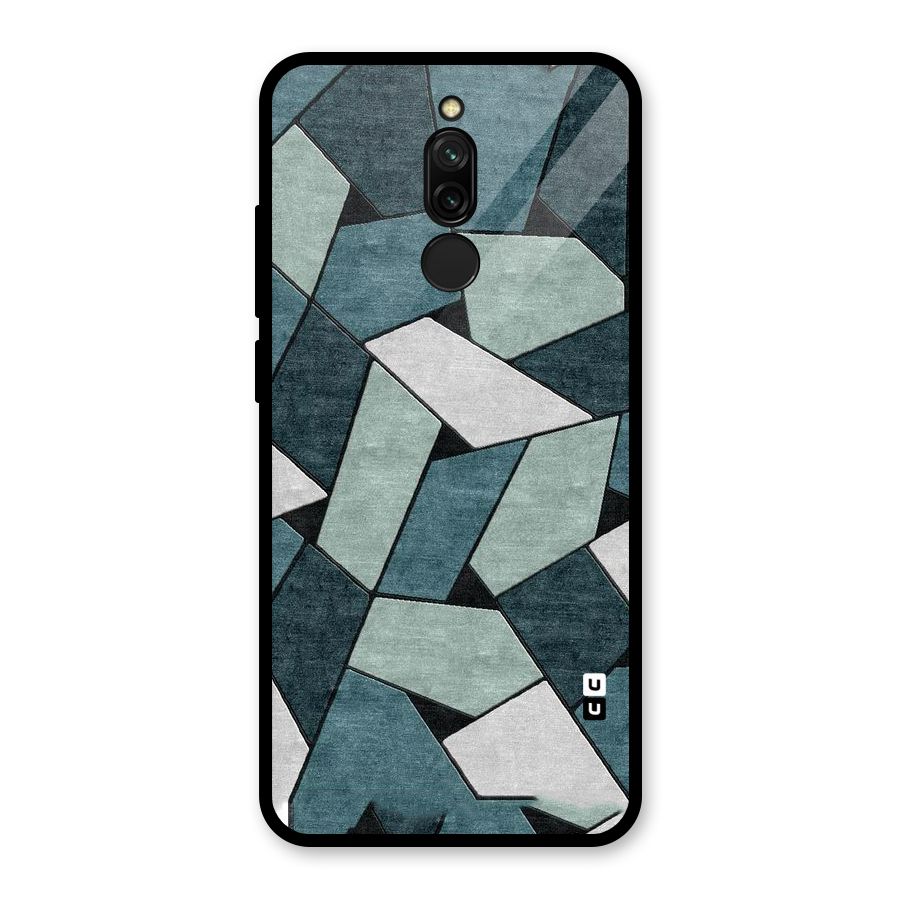 Concrete Green Abstract Glass Back Case for Redmi 8