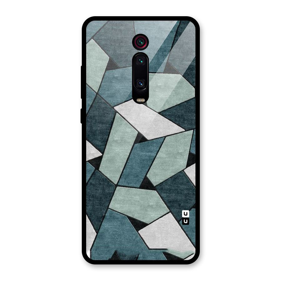 Concrete Green Abstract Glass Back Case for Redmi K20