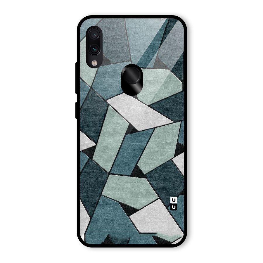 Concrete Green Abstract Glass Back Case for Redmi Note 7 Pro