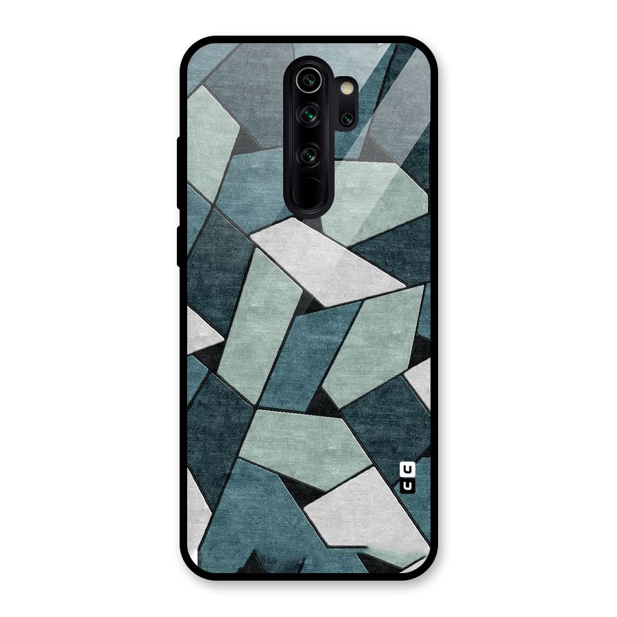 Concrete Green Abstract Glass Back Case for Redmi Note 8 Pro