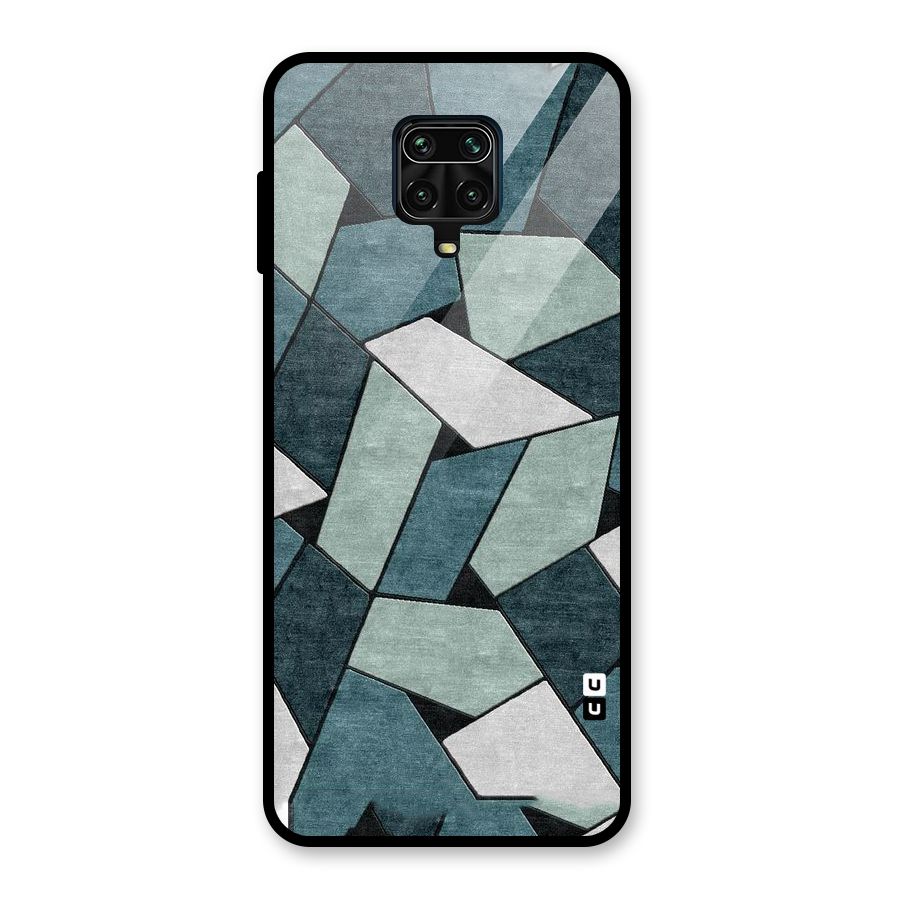 Concrete Green Abstract Glass Back Case for Redmi Note 9 Pro Max