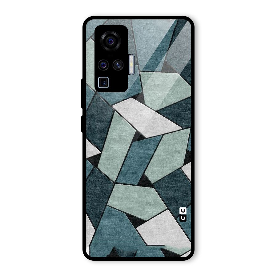 Concrete Green Abstract Glass Back Case for Vivo X50 Pro