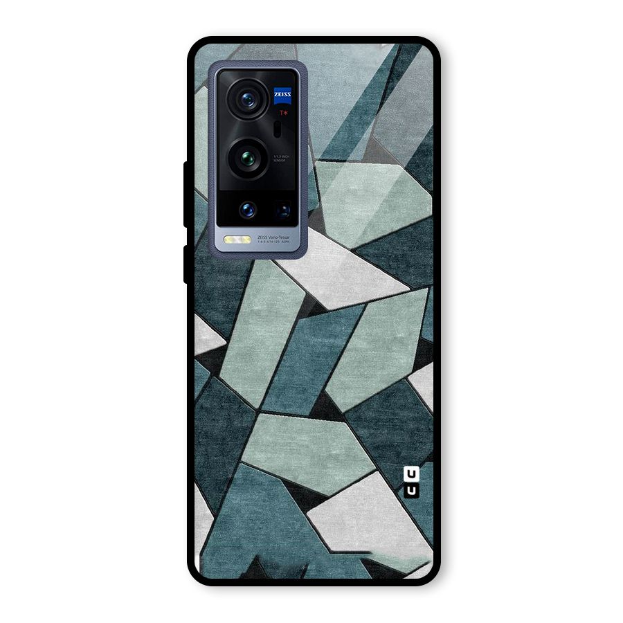 Concrete Green Abstract Glass Back Case for Vivo X60 Pro Plus